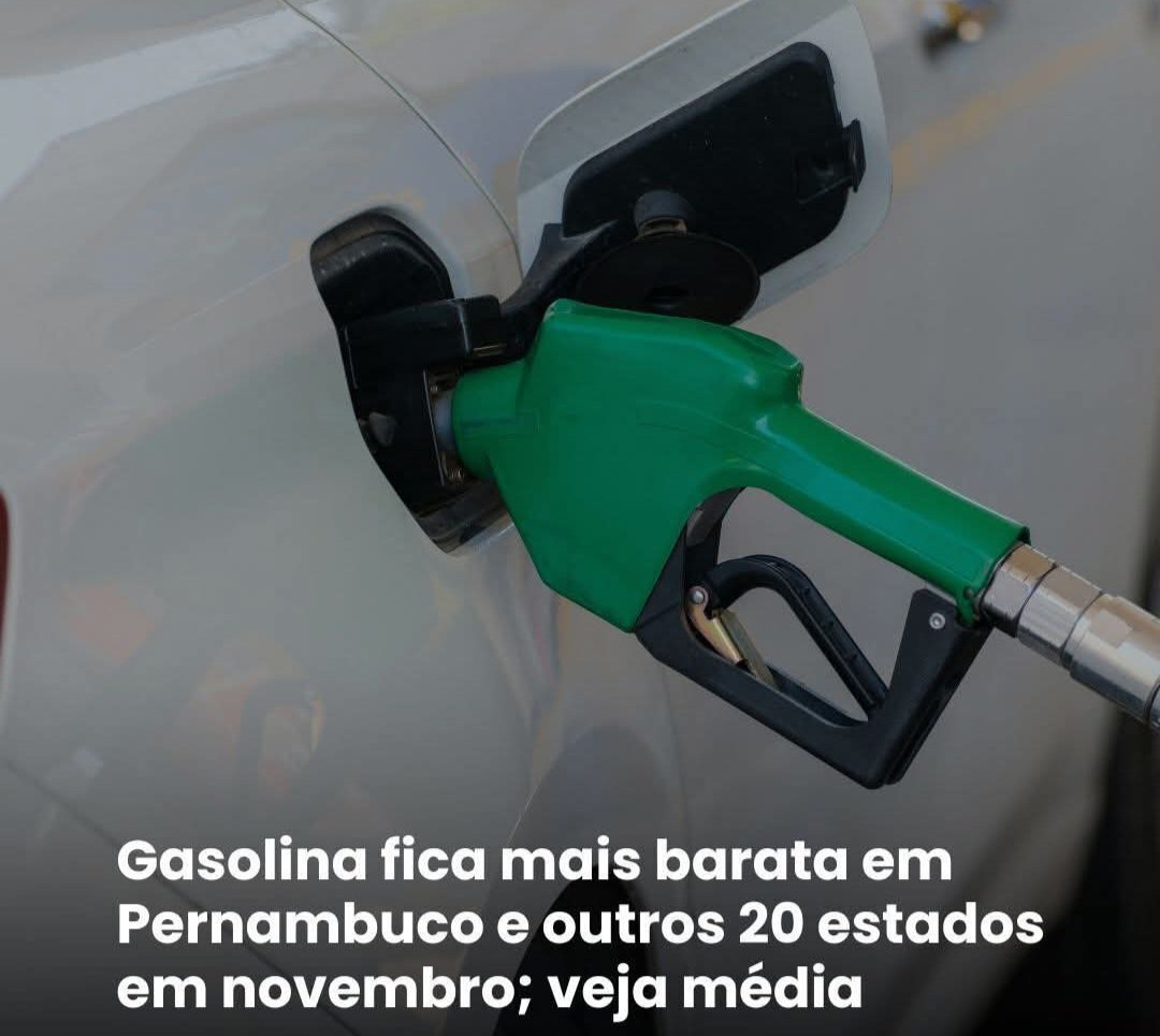 Gasolina fica mais barata em Pernambuco.