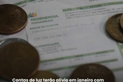 Contas de luz terão alívio em janeiro com bandeira verde, mas Neoenergia Pernambuco alerta para consumo de verão