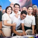 Ao lado da governadora Raquel Lyra, Diego Cabral assina, nessa sexta-feira (05/12), a ordem de serviço do projeto de recuperação completa da Estrada de Aldeia, orçada em R$ 112,7 milhões