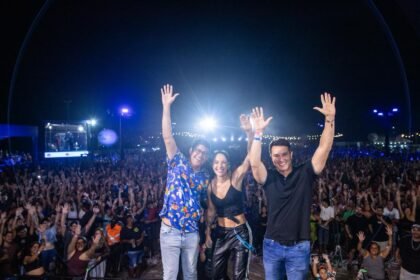Diego Cabral e João de Nadegi comemoram o sucesso do Pernambuco Meu País Verão em Camaragibe