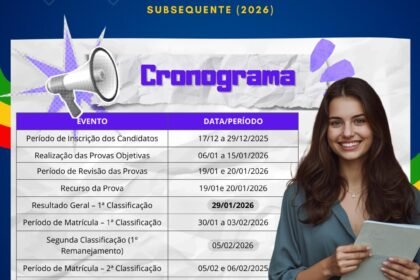 Processo Seletivo Aberto ETE de Camaragibe !