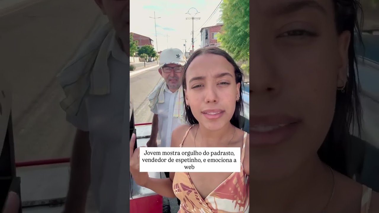 Jovem mostra orgulho do padrasto, vendedor de espetinho, e emociona as redes sociais!