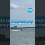 Acidente com moto aquática deixa ferido em praia de Mangue Seco em Igarassu !