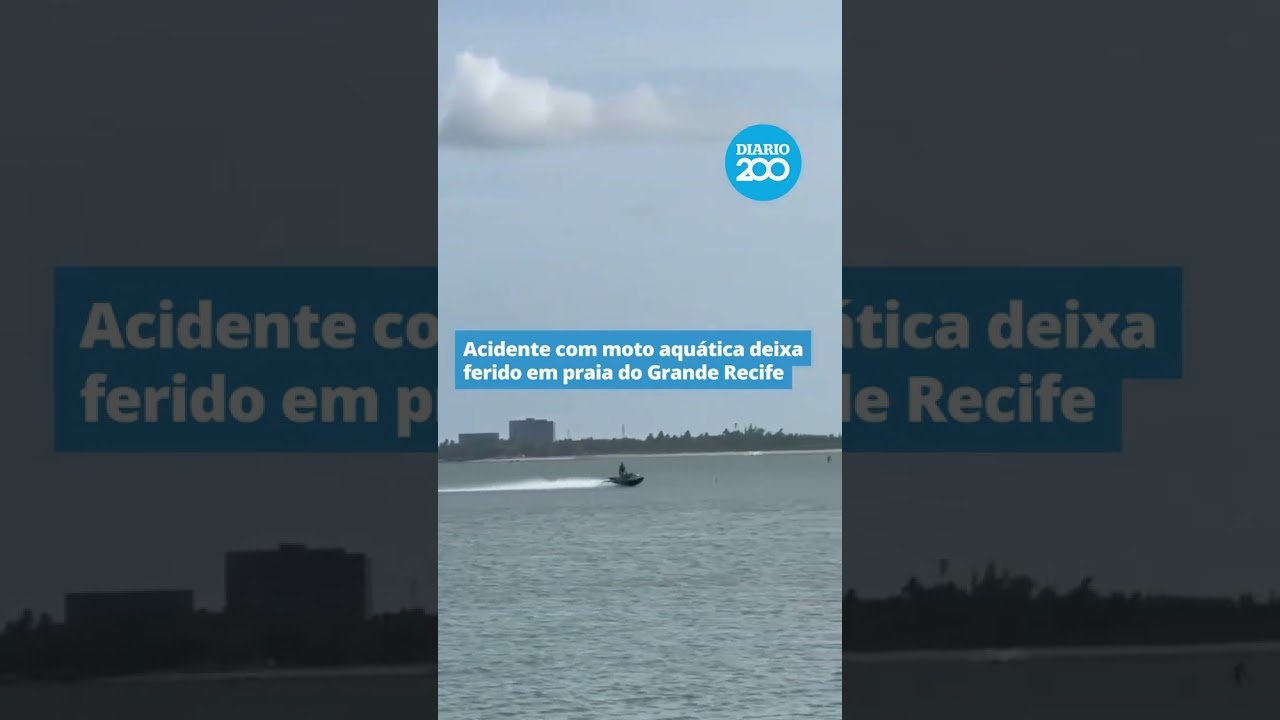Acidente com moto aquática deixa ferido em praia de Mangue Seco em Igarassu !