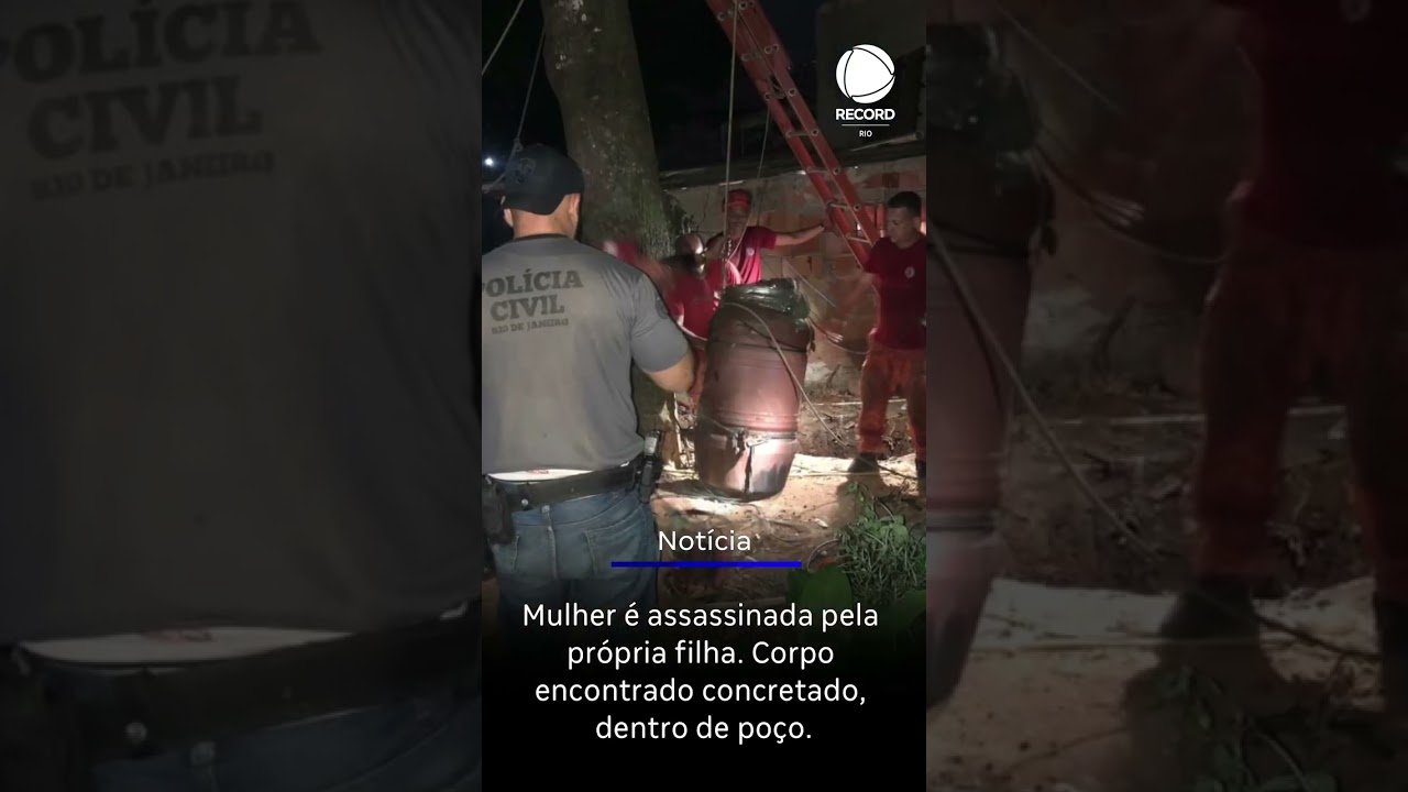 Filha mata mãe e concreta corpo dentro de poço !