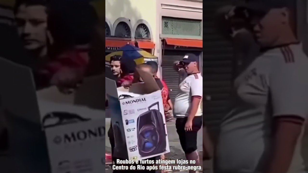 Várias lojas foram roubadas após festa do Flamengo no Rio de Janeiro!