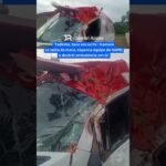 Homem se solta da maca, espanca equipe do SAMU e destrói ambulância em Santa Catarina!