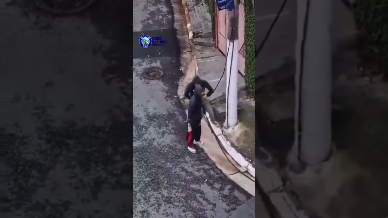 Revoltado com roubo de fios, homem bota ladrões para correr em São Paulo!