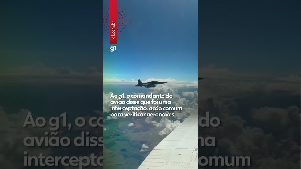 Passageira registra aproximação de caça da FAB durante voo particular: ‘Parecia cena de filme