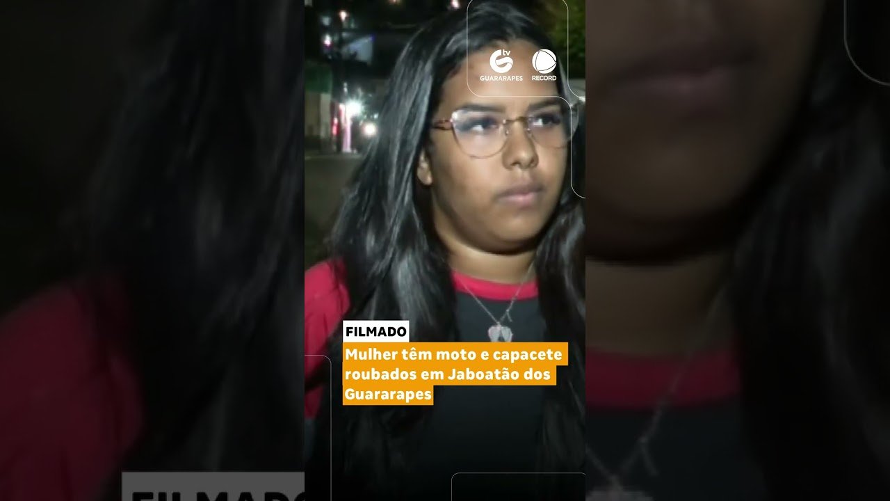 Mulher têm moto e capacete roubados em Jaboatão dos Guararapes !