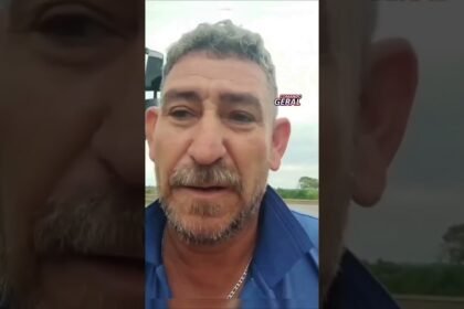 Caminhoneiro percebe algo estranho antes de viajar e faz uma descoberta inesperada