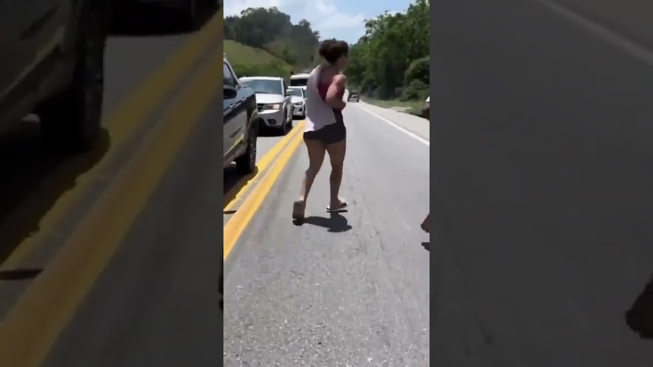 Policial coloca ladrões de carga para correr após carreta tombar na estrada!