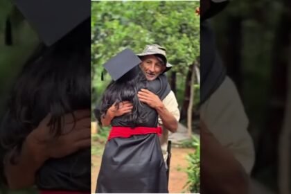 Aluna de Direito em Goiás viaja 35 horas de beca para cumprir promessa feita aos pais!