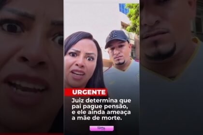 Juiz determina que pai pague pensão, e ele ainda ameaça a mãe de morte.