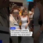 Noivo interrompe cerimôniade casamento e testemunha cura de câncer: “Deus me fez vencer”