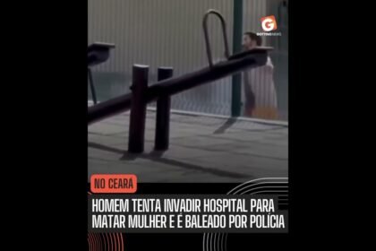 HOMEM TENTA INVADIR HOSPITAL PARA MATAR MULHER E É BALEADO PELA POLÍCIA