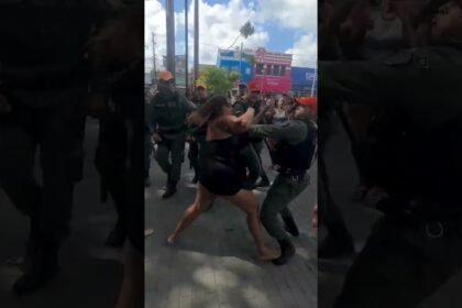 Show de Raphaela Santos termina em confusão e uma mulher é detida no bairro de Beberibe em Recife!