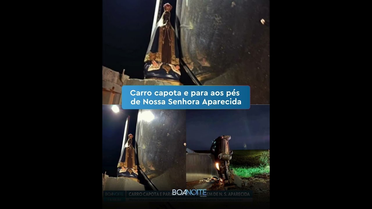 IMPRESSIONANTE! Mulher sai ilesa apos  sofrer acidente.