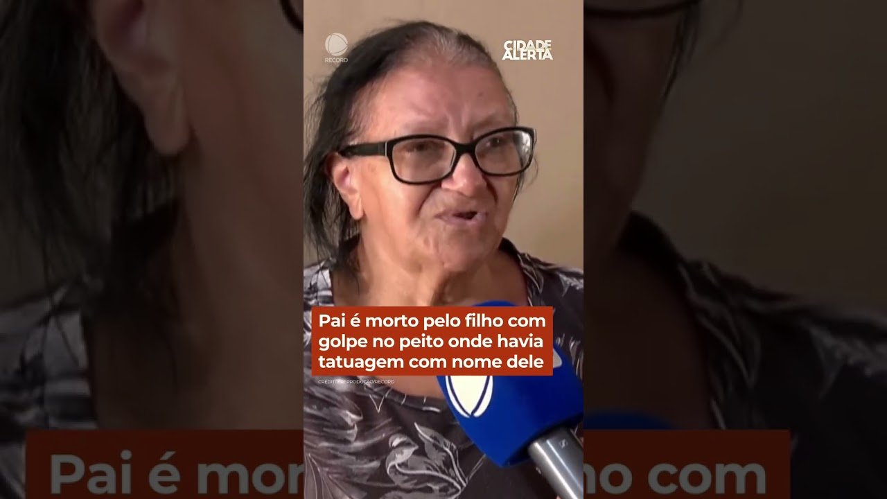 Pai é morto pelo filho com golpe no peito onde havia tatuagem com nome dele