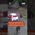 Motorista de UBER desaparecido é encontrado morto com pedra amarrada ao corpo.