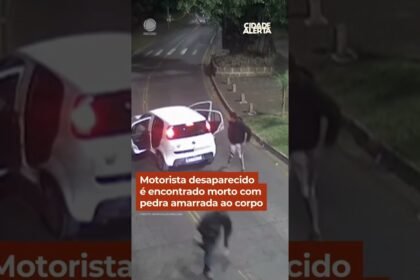 Motorista de UBER desaparecido é encontrado morto com pedra amarrada ao corpo.