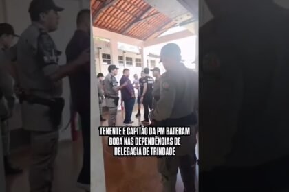 TENENTE E CAPITÃO DA PM BATERAM BOCA NAS DEPENDÊNCIAS DE DELEGACIA DE TRINDADE!