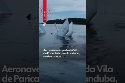 Vídeo mostra momento em que avião cai no Rio Negro, no Amazonas, e deixa feridos !
