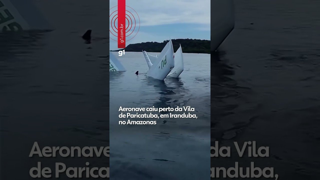 Vídeo mostra momento em que avião cai no Rio Negro, no Amazonas, e deixa feridos !