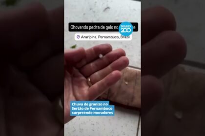 Choveu pedra de gelo no Sertão de Pernambuco!