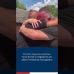 Homem engana parentes, forja morte e reaparece em pleno funeral de helicóptero