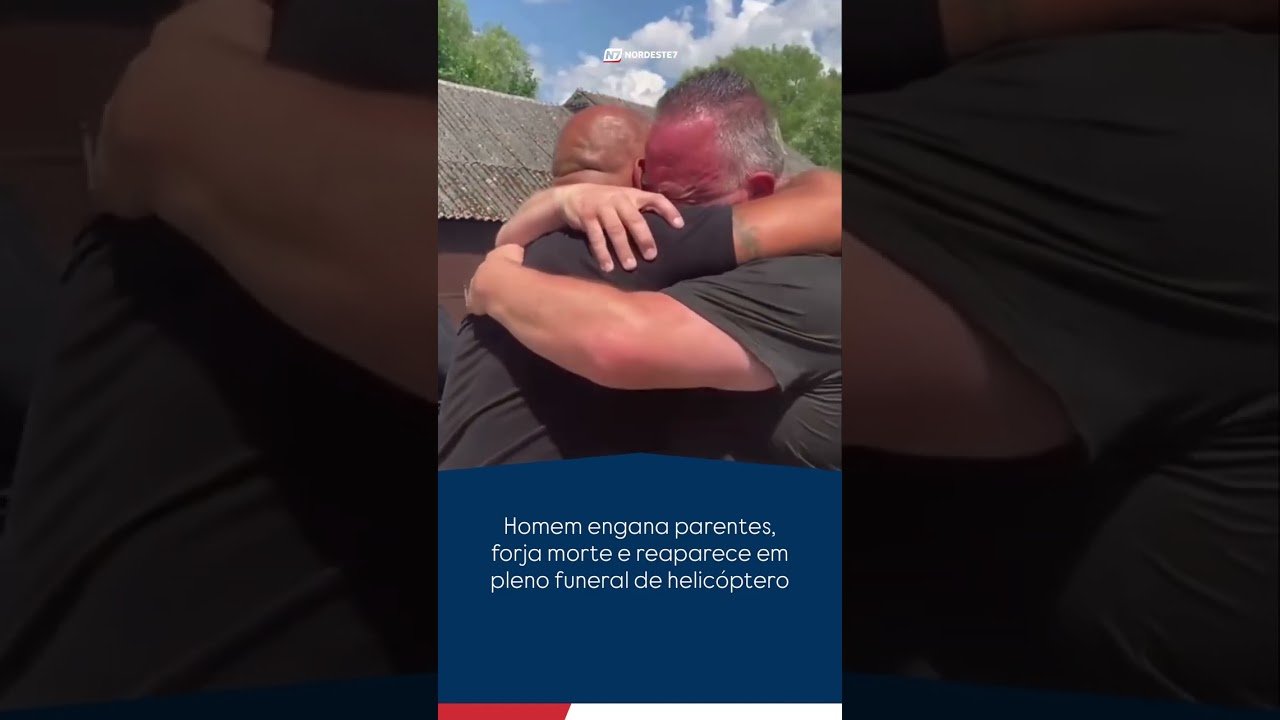 Homem engana parentes, forja morte e reaparece em pleno funeral de helicóptero