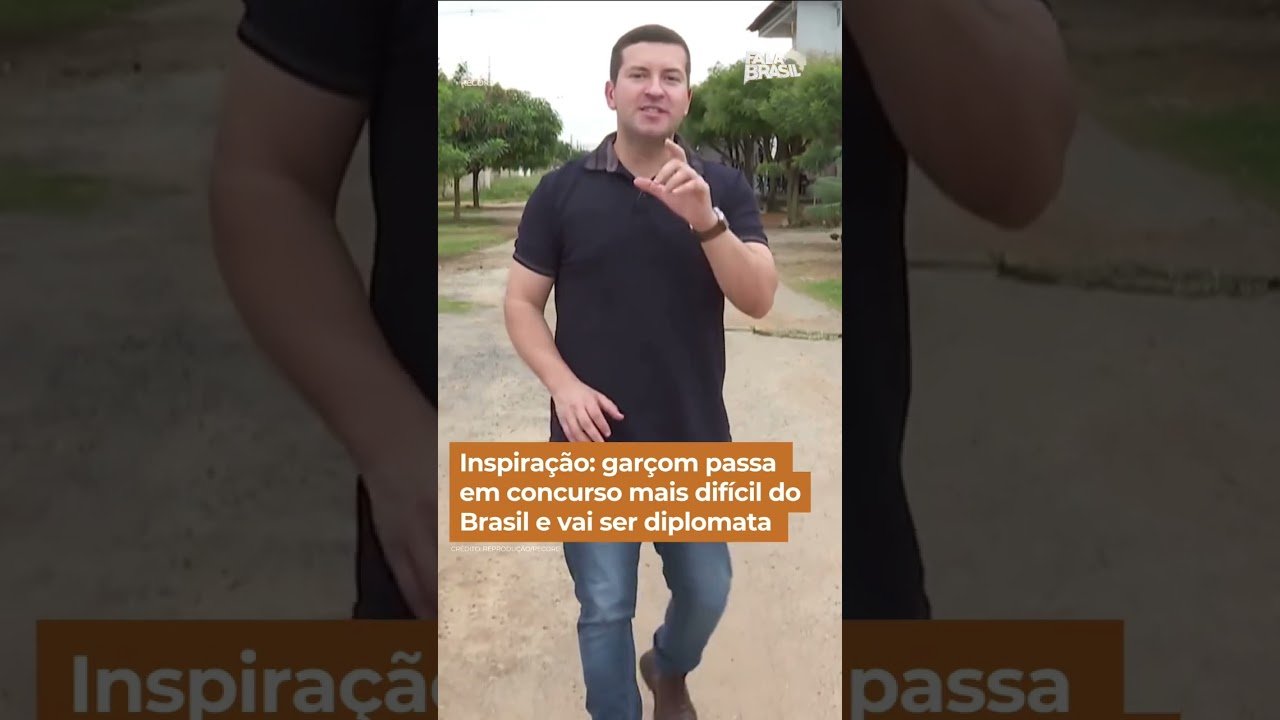 Inspiração: garçom passa em concurso mais difícil do Brasil e vai ser diplomata !