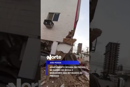 APARTAMENTO DESABA EM PRÉDIO NO BAIRRO DO BESSA NA PARAÍBA! OS MORADORES FORAM RETIRADOS ÁS PRESSAS