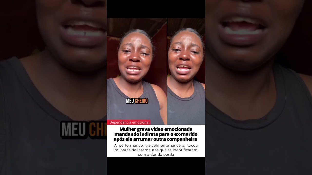 Mulher grava vídeo emocionada mandando indireta para o ex-marido após ele arrumar outra companheira !