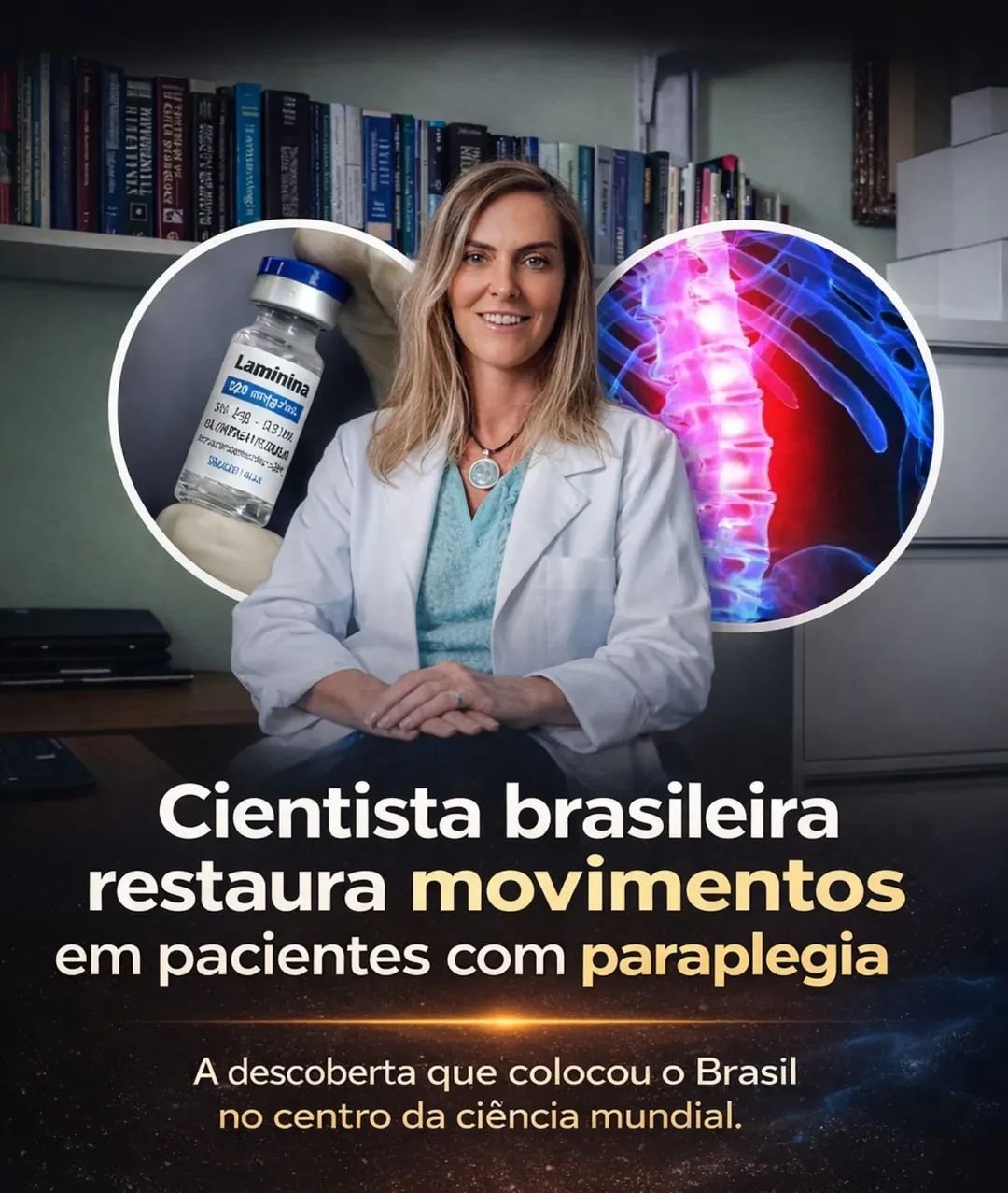Cientista brasileira restaura movimentos em pacientes com paraplegia