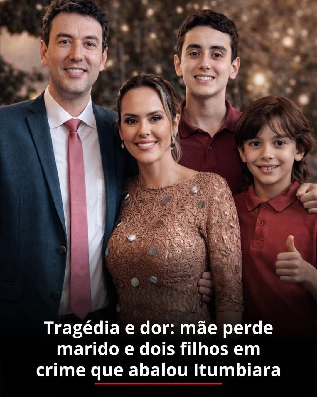 Tragédia e dor: mãe perde marido e dois filhos em crime que abalou Itumbiara !
