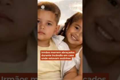 Irmãos morrem abraçados durante incêndio em casa onde estavam sozinhos em Pernambuco!