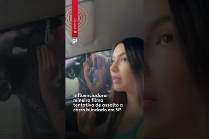 Influenciadora mineira filma tentativa de assalto a carro blindado em São Paulo ! 😱