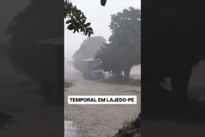 Temporal com raios e trovoada assusta os moradores de Lajedo no Agreste de Pernambuco!