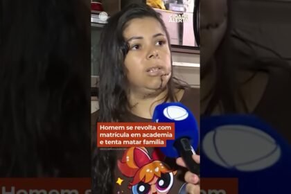 Homem se revolta com matrícula em academia e tenta matar a mulher e o filho de seis anos com facadas