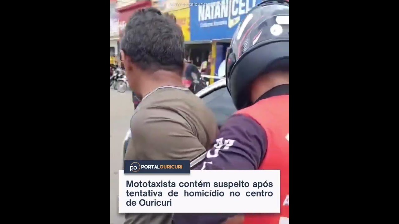 Mototaxista contém suspeito após tentativa de homicídio no centro de Ouricuri!