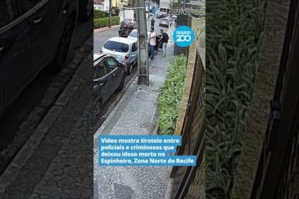 Vídeo mostra tiroteio entre policiais e criminosos que deixou idoso morto no Espinheiro, Zona Norte do Recife !
