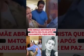 Mãe abraça motorista que matou seu filho após o julgamento!