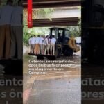 Detentos são resgatados após ônibus ficar preso Não gostei em alagamento em Campinas