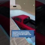 Homem não sabe como caiu com seu carro dentro da piscina de sua casa !