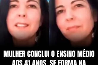 MULHER CONCLUI O ENSINO MÉDIO AOS 41 ANOS, SE FORMA NA GRADUAÇÃO AOS 47 E PASSA EM CONCURSO PARA ESCRIVÃ AOS 49.