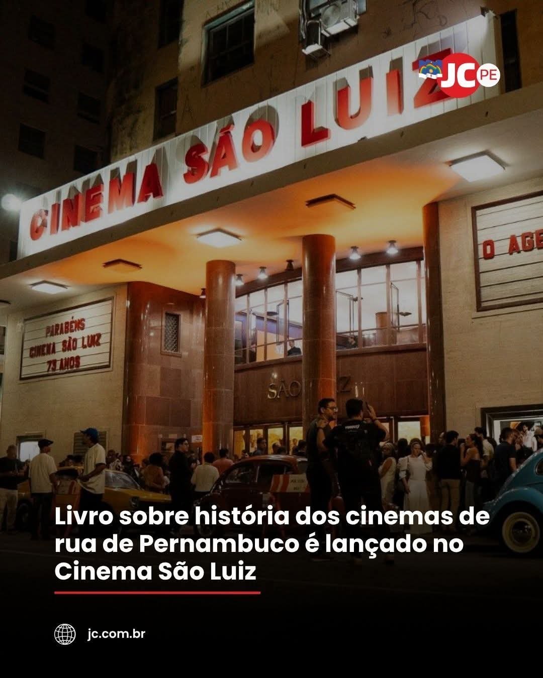 Livro sobre história dos cinemas de rua de Pernambuco é lançado no Cinema São Luiz