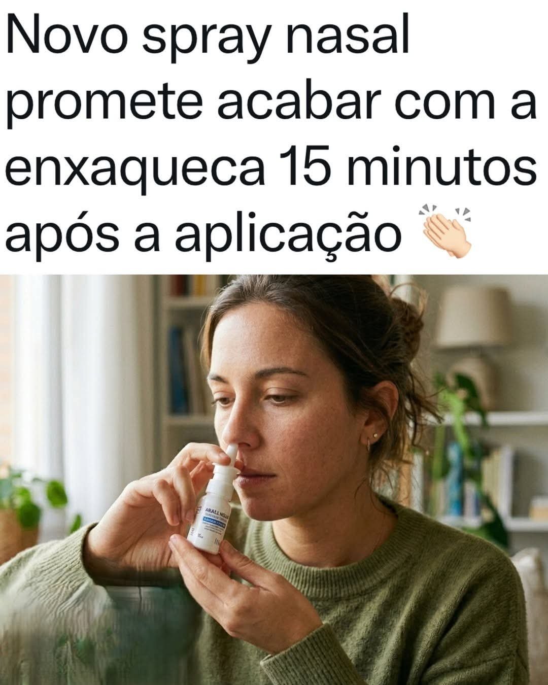 Novo spray nasal promete acabar com a enxaqueca 15 minutos após a aplicação