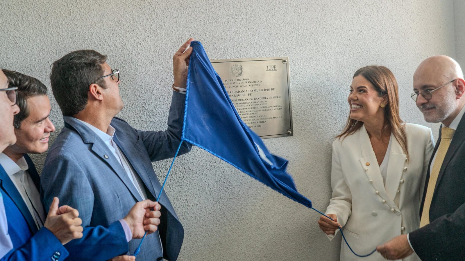 Diego Cabral e presidente do TJPE inauguram primeira Casa de Justiça e Cidadania de Camaragibe