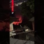 Porteiro salva esposa e quatro filhas após explosão de botijão de gás incendiar casa em Vitória